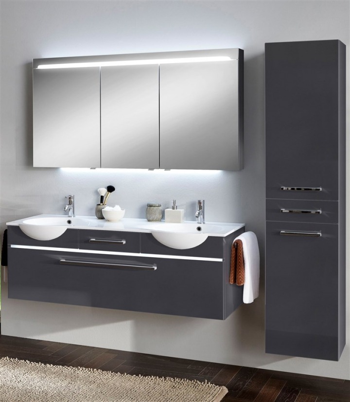 Kúpte si kúpací nábytok online baur kúpeľňový blok Eclipse dvojumývadlo