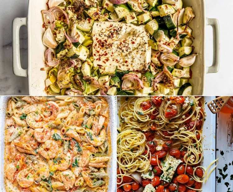 Nápady na recept na cestoviny Feta - pečte rýchlo a jednoducho