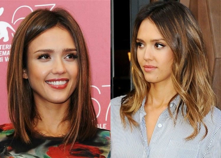 balayage-blond-hnedo-jessica-alba-účes-účes