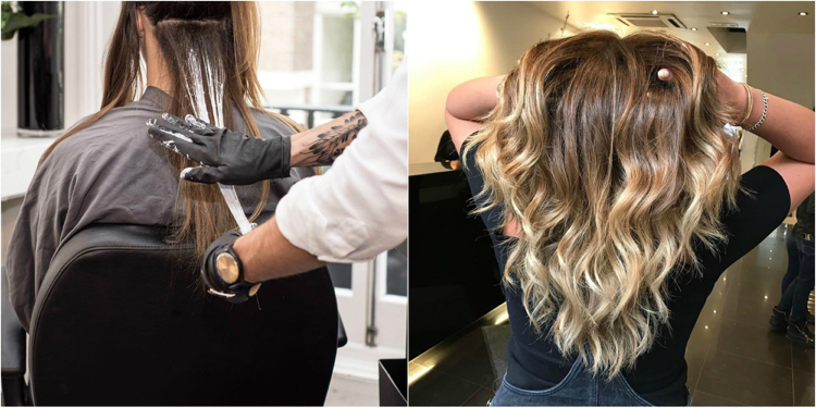 balayage-blond-hnedé-vlasy-farbenie-technika-profesionálna