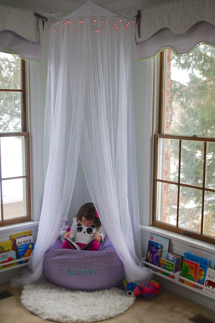 baldachýn škôlka hula obruč pneumatika sieť diy