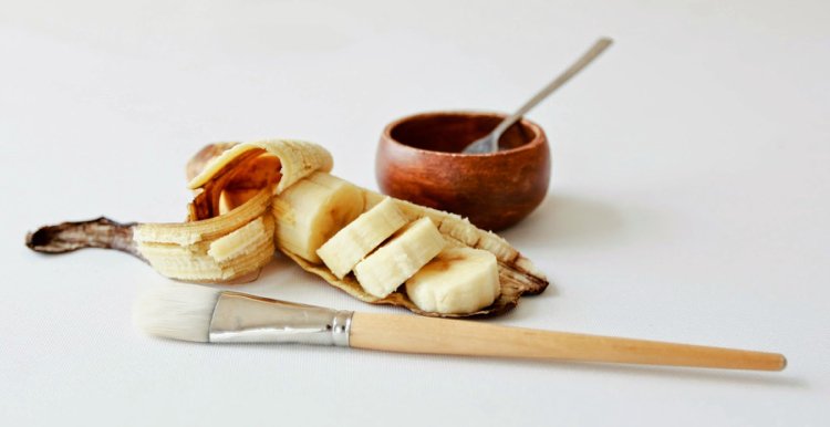 banánová maska na pokožku pokožky krása