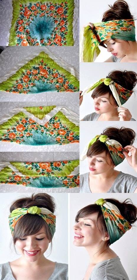 bandana vrásky zviazanie návod šatka účes šatka-sklad-kravata-návod-šatka-účes