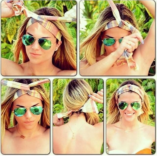bandana kravata inštrukcie twist prízvuk bandana-tie-navody-twist-akcent