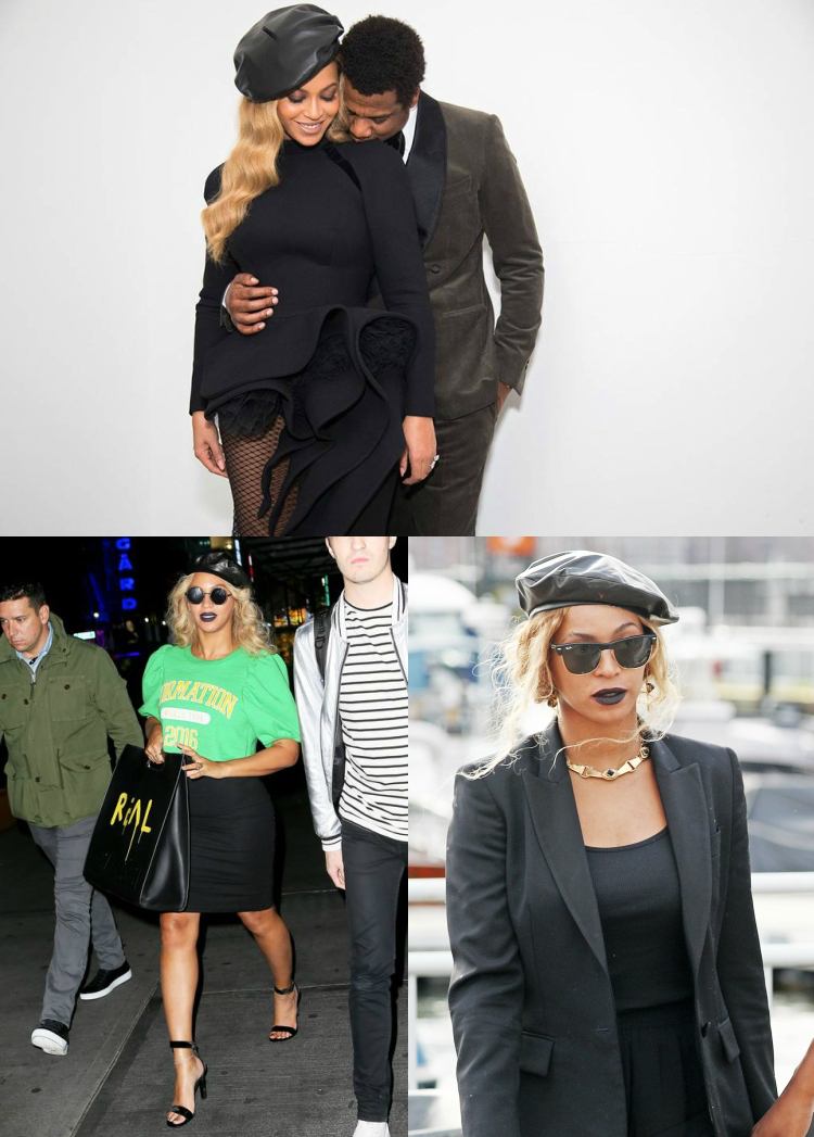 Baretový klobúk baretové klobúkové štýly hviezdy inšpirácie beyonce