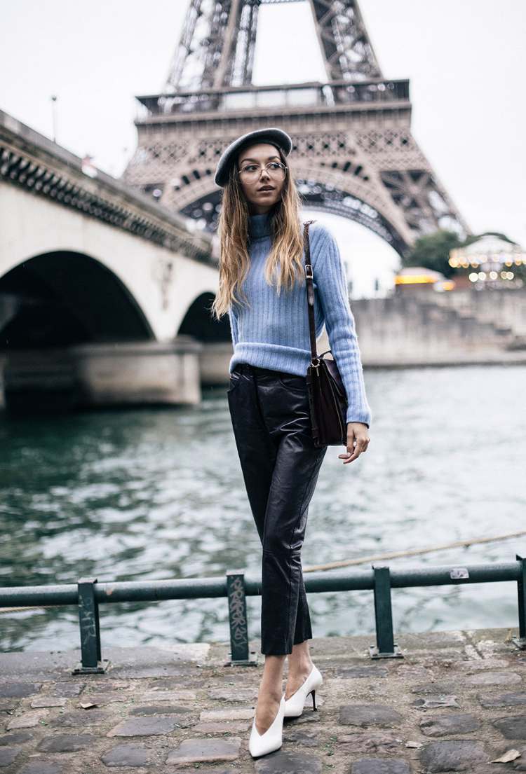 baret štýly klobúka vzhľad nápady oblečenia francúzsky šik