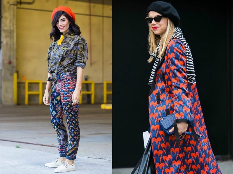 baret klobúk štýl moderný trend účes farebné prevedenie