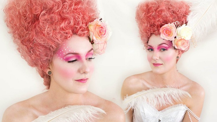 Halloween nápady líčenie barokové účesy sprievodca