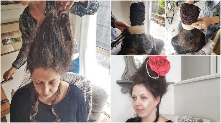 Marie Antoinette updo návod na úpravu účesu u barokových dám