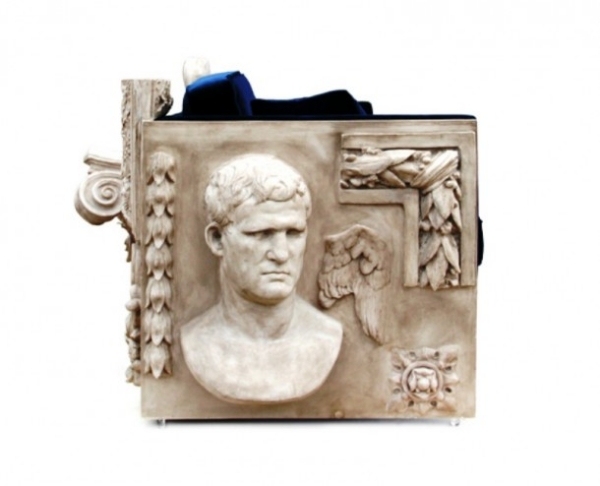 Barokový nábytok versailles sedačka deco vpravo Barokový nábytok versailles sedací prvok vpravo