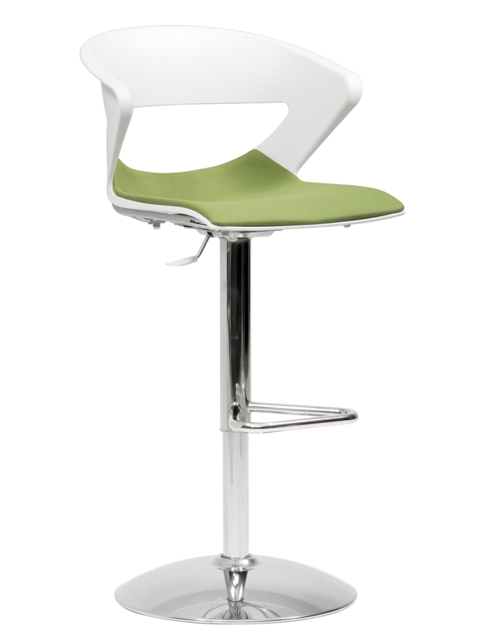 barová stolička dizajn kicca biely zelený nábytok