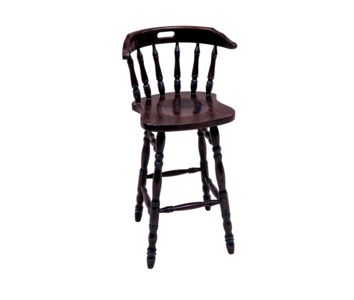 kapitáni barová stolička drevo operadlo klasických nôh