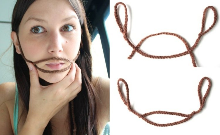 Jednoduchý obrázkový návod na bradu ako doplnok karnevalového kostýmu