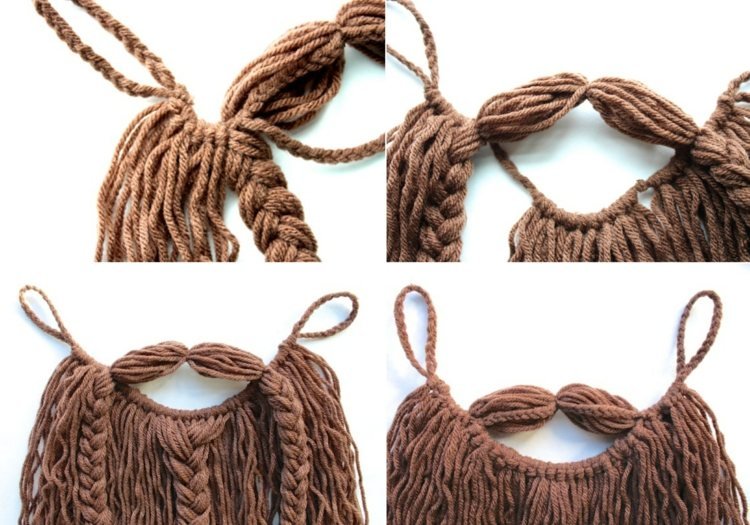 Trpasličí fúzy k tematickému halloweenskemu kostýmu