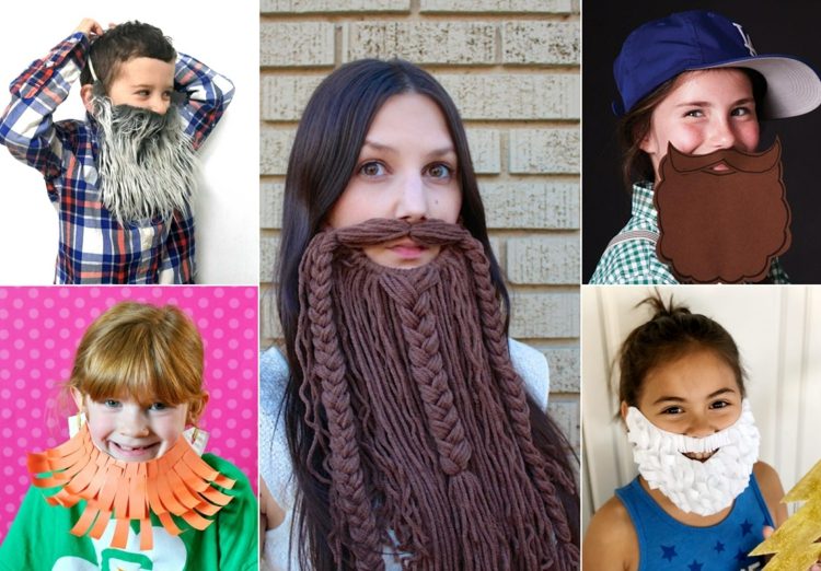 Vytvorte si fúzy z jednoduchých materiálov, ako je vlna, umelá kožušina a papier