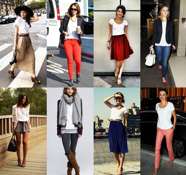 Tričko kombinovať, aké možnosti základy šaty Možnosti Základy Šaty Nápady Oblečenie