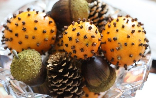 dupfkugel-urob si sám-kryštál-ovocná misa-ozdobiť-jeseň