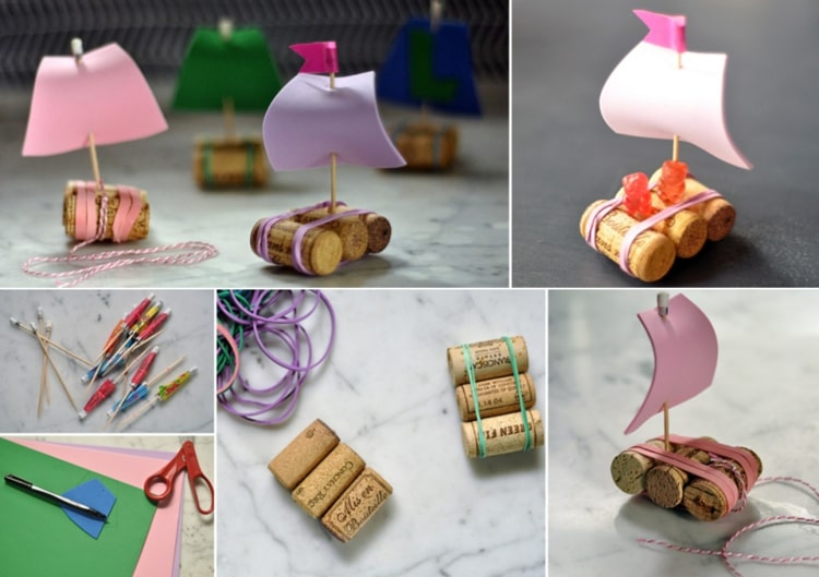 Remeselné nápady na záhradné párty - korkové plte ako darčeky pre hostí