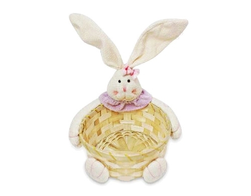 Remeselné nápady pre vŕby s veľkonočným košíkom s králikom9 košík pasúci sa s králikom originálny jedinečný vtipný9