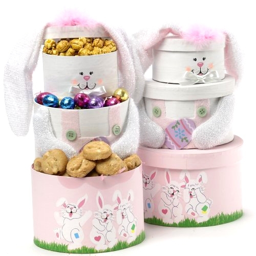 Remeselné nápady na Veľkonočnú vežu vyrobené z lepenkových dobrôt4 veľkonočná veža vyrobená z kartónu, čokoládové vajíčka, sladkosti4