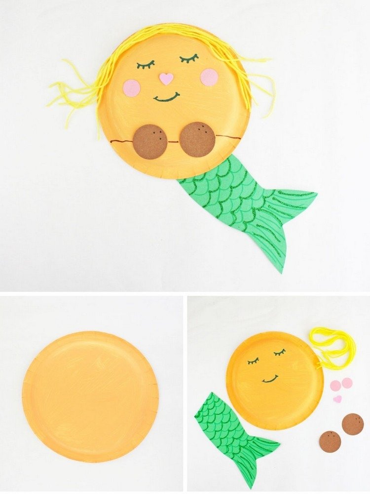 Remeselné práce s papierovými taniermi, nápady na maľovanie pre predškolákov podporujú rozvoj