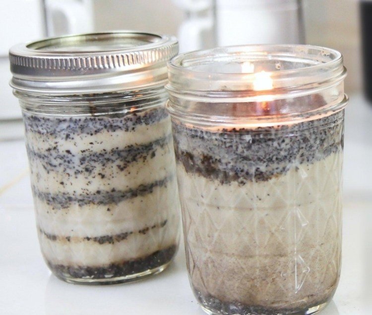 Remeselné nápady s kávovými zrnami - sviečky - sklenená nádoba - reliéf - vintage dekorácia