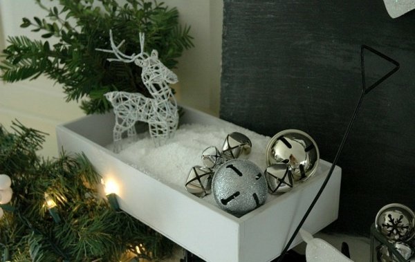 Jedľové vetvy LED rozprávkové svetlá pekné aranžmán