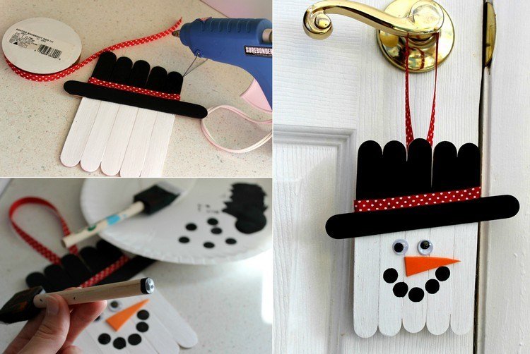 Remeslá na Vianoce - snehuliak ako vianočná ozdoba drotár-vianočný-snehuliak-klobúk-ozdobiť-vianočné-dekorácie-nápad-návod