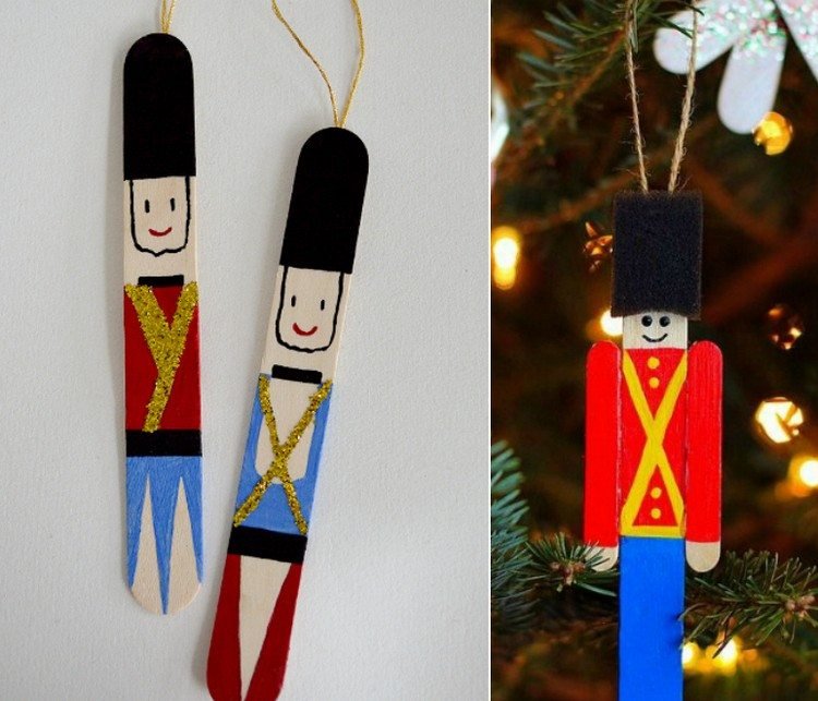 Vyrobte si na Vianoce z tyčiniek zmrzliny luskáčik drotár-vianočné-paličky-luskáčik-vojak-vianočné dekorácie-nápad