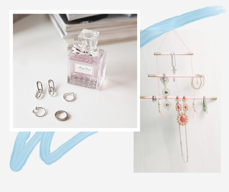 Vytvorte si vlastnú poličku na šperky pre svoj domov