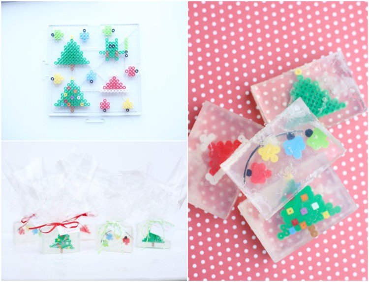 Ručné práce s 5 -ročnými deťmi vianočné darčeky žehlička na mydlo