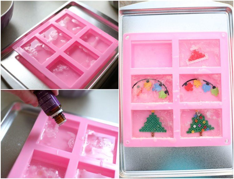 Výroba mydla s 5 -ročnými deťmi na Vianoce