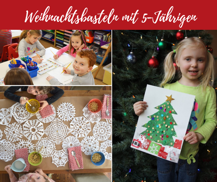 Vianočné remeslá s 5 -ročnými deťmi, dievčatami a chlapcami