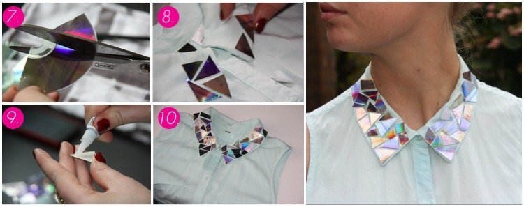 obojky z drotárskych-starých-cd-diy-fashion-módnych doplnkov