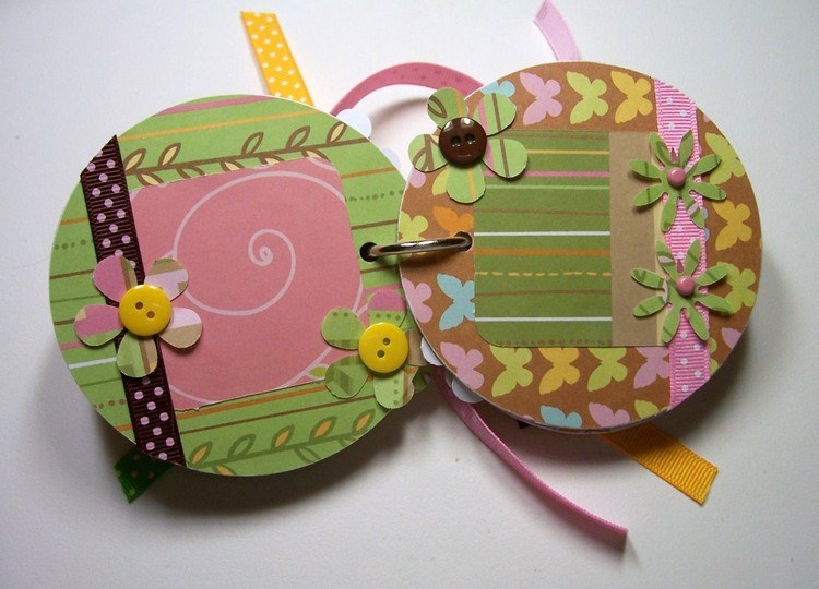 drotárstvo-s-pivnými podložkami-okrúhle-mini-albumové scrapbooking