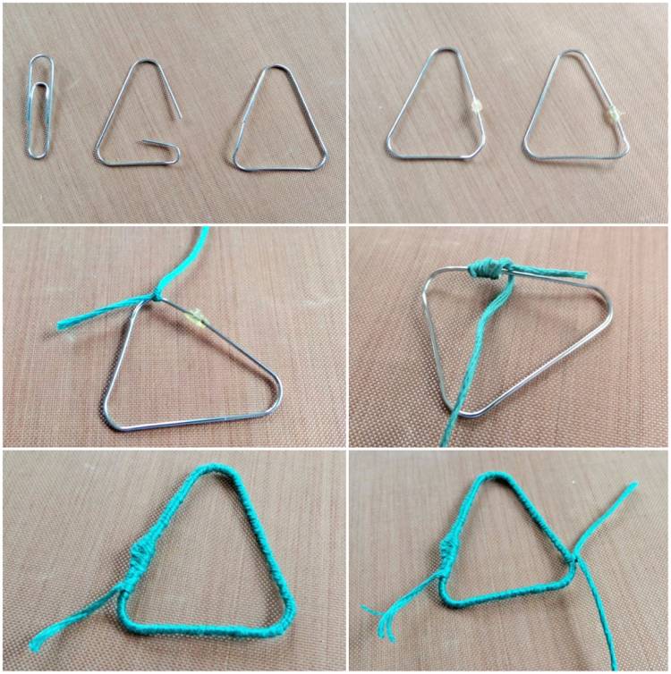 Pokyny k postupu pri ohýbaní jedle z kancelárskej sponky