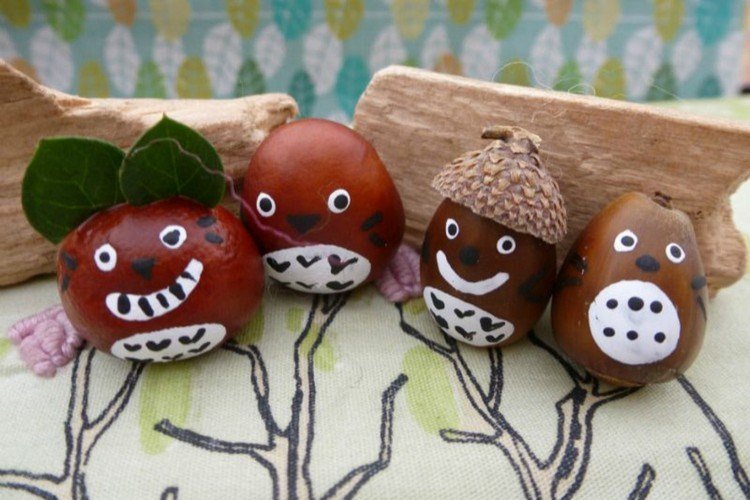 drotár-žaluď-gaštan-figúrky-farby-samce