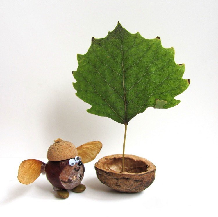 drotári-žalude-gaštany-deti-drotári-nápady-myš-prírodné materiály