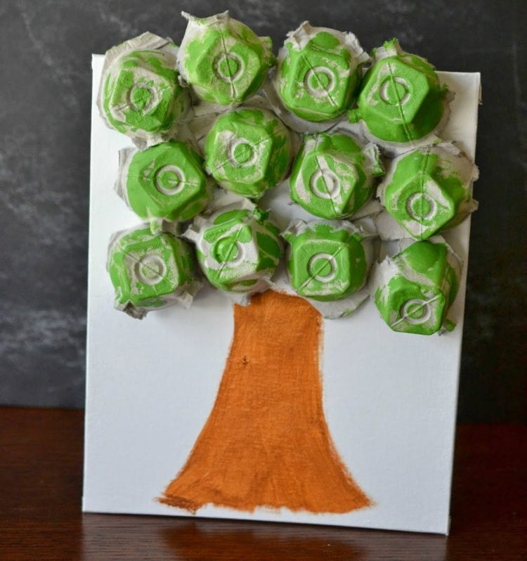 tinker-egg-carton-children-tinker-idea-tree-do-it-yourself-picture-paint