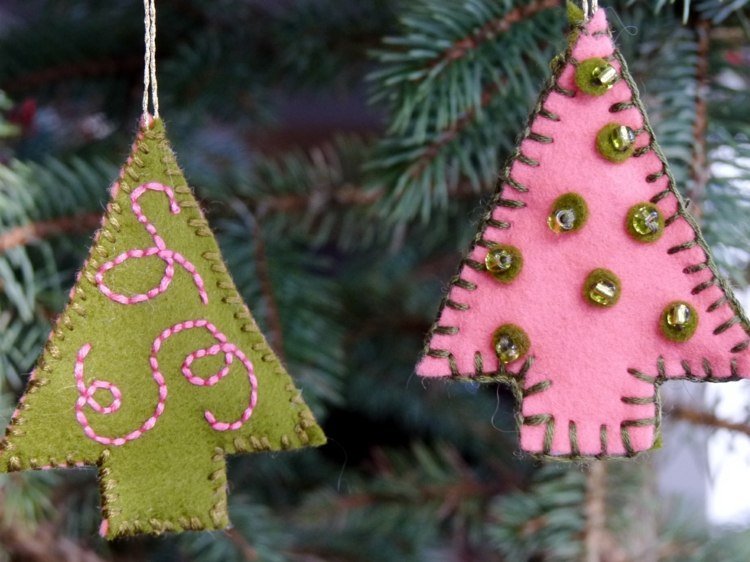 Ozdoby na vianočné stromčeky nápady na šitie