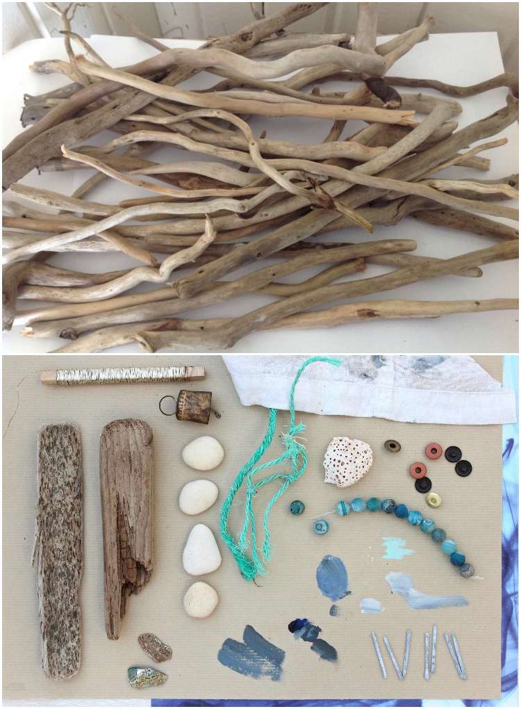 drotár-s-drevom-s-deťmi-naplavené drevo-materiály-urob si sám