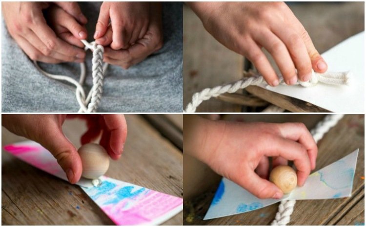 drotár-s-drevom-s-deťmi-naplavené drevo-drak-ozdobiť-kutilstvo