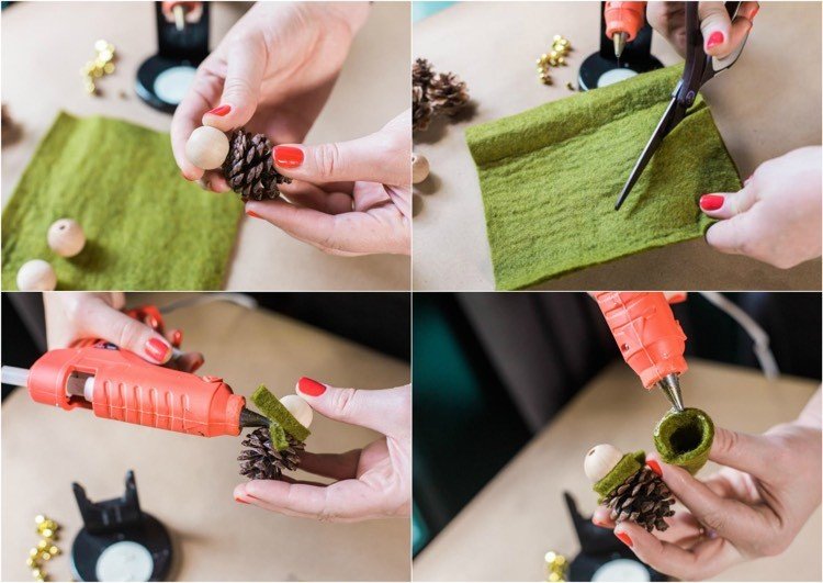 drotársko-borovicové šišky-návod-drevené korálky