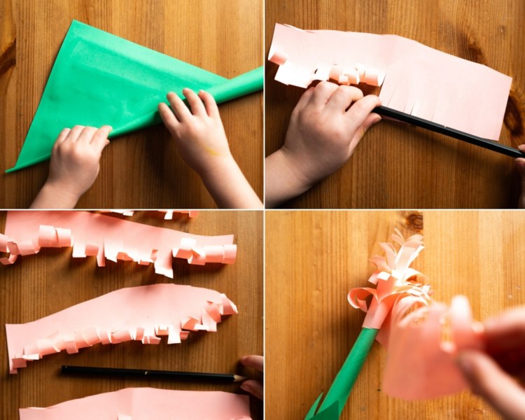 Návod, ako si vyrobiť hyacint z farebného papiera sami