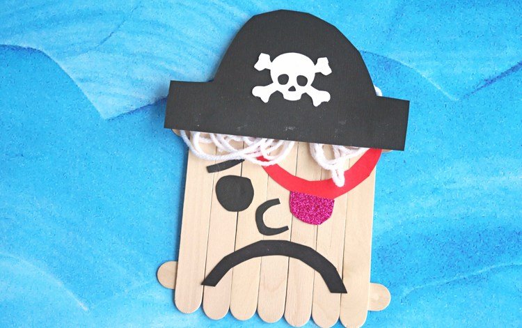ručné práce-deti-leto-zmrzlina-tyčinky-pirát-návod na hru