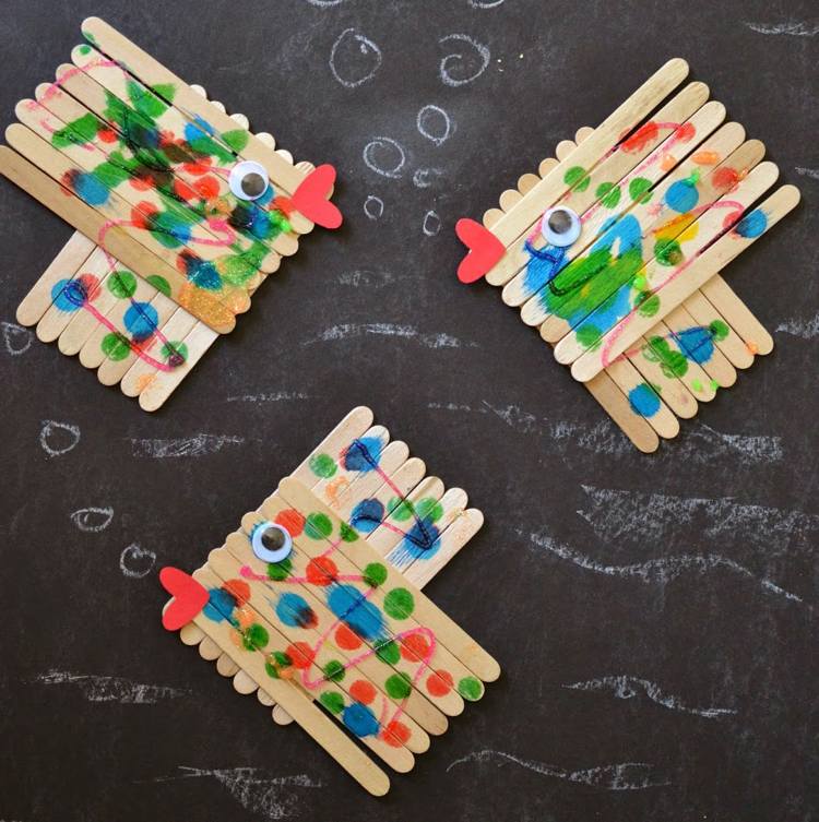 ručné práce-deti-leto-zmrzlina-tyčinky-návod-urob si-ryby-sám