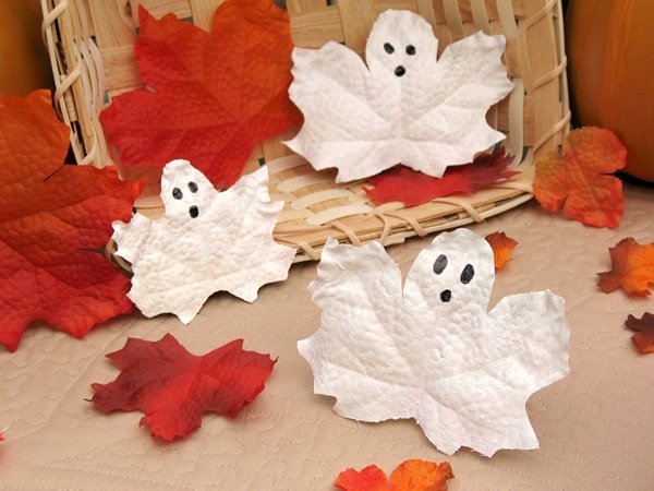 Ručné ručné detské jesenné lístie Halloween Halloween jesenné lístie duch sladká dekorácia