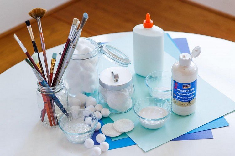 drotár s deťmi do 3 rokov-snehové drotári-nápady-materiály