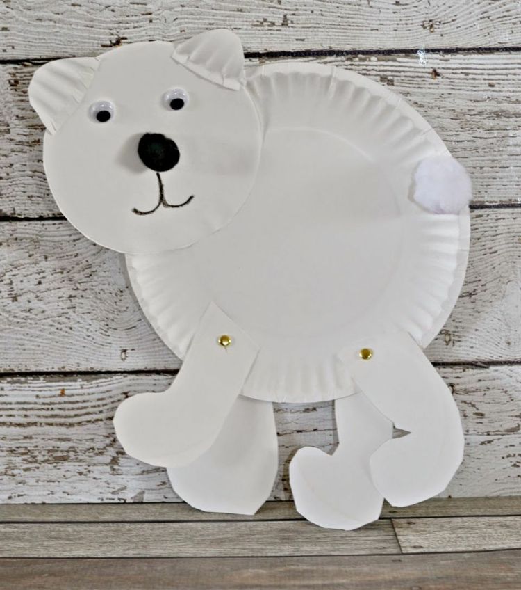 medveď drotár batoľatá zimný papierový tanier