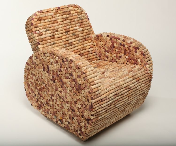 drotársky-korkový nábytok-deko-kreslo-urob si sám-upcyklovanie